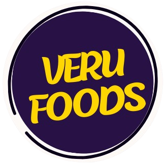 VERU Foods logo, traditional and healthy Indian foods.